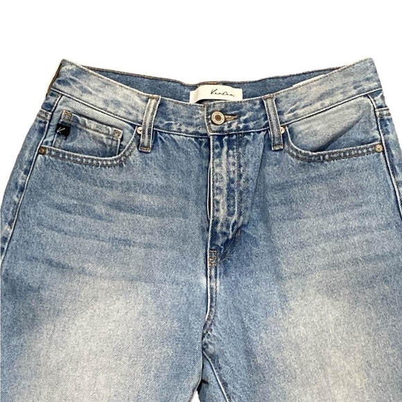 Kancan Light Wash Distressed Cropped Ankle Jeans Size 7/27 - Picture 2 of 5
